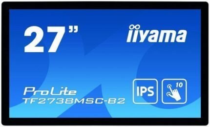 iiyama ProLite TF2738MSC-B2 monitor pantalla táctil 68,6 cm (27") 1920 x 1080 Pixeles Multi-touch Multi-usuario Negro