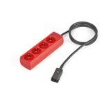 SALICRU CABLE IEC SALIDA ROJO C14/4-SCHU 2 M - BASES MÚLTIPLES (INTERIOR, 2 M, 4 SALIDAS AC, TIPO F, ROJO, NEGRO)
