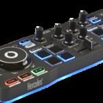 Hercules Starlight Mesa de mezclas con opción de realizar scratch conectando un CDJ 2 canales Negro