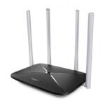 Mercusys AC12 router inalámbrico Ethernet rápido Doble banda (2,4 GHz / 5 GHz) Negro