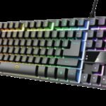 Trust GXT 833 Thado teclado USB Español Negro, Plata