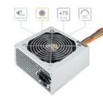 TooQ TQAPOLO-500SP unidad de fuente de alimentación 500 W 20+4 pin ATX ATX Plata - Imagen 2