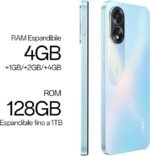 OPPO A18 4GB+128GB AZUL+CABLE USB - Imagen 4