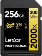 LEXAR 256GB PROFESSIONAL 2000X SDXC UHS-II CARDS, UP TO 300MB/S READ 260MB/S WRITE C10 V90 U3