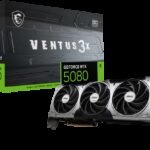 MSI VENTUS GeForce RTX5080 16G 3X OC NVIDIA GeForce RTX 5080 16 GB GDDR7