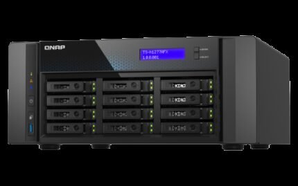 QNAP TS-H1277AFX-R7-32G servidor de almacenamiento NAS Torre AMD Ryzen™ 7 32 GB DDR5 0 TB QuTS hero Negro