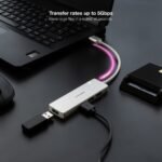 NANOCABLE HUB USB 3.0 4xUSB3.0. USB-A/M-USB 3.0/H ALUM. 18CM - Imagen 4