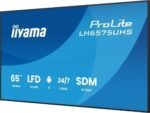 MONITOR IIYAMA 65" (LH6575UHS-B1AG)3840X2160, UHD IPS PANEL, OPERACION 24/7 500CD/M, LANDSCAPE PORTRAIT, SIGNAL FAILOVER, SPEAKERS 2X 10W, MULTIPLE INPUTS (DVI-I (VGA),HDMI 3X, DP-OUT ,USB 2.0 X2, WIFI, LAN, MEDIA PLAY USB PORT, CONTROL LAN/RS232 - Imagen 6