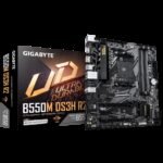 GIGABYTE B550M DS3H R2 Placa base - Procesadores AMD Ryzen 5000, VRM de 5+3 fases, hasta 4733 MHz DDR4 (O.C.), 1x M.2 PCIe 4.0 + 1x M.2 PCIe 3.0, LAN 1 GbE, USB 3.2 Gen 1