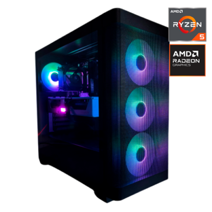 PepiPC GAMING BASIC - AMD RYZEN 5 5500 / 16GB / 1TB / RX 9060XT 16GB