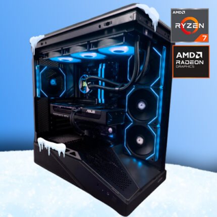 PepiPC Glacial Gamer - 7800X3D / 32GB / 2TB / RX 9070XT 16GB