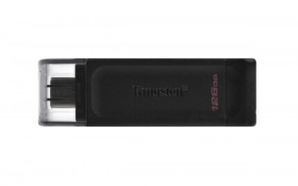 Kingston Technology DataTraveler 70 unidad flash USB 128 GB USB Tipo C 3.2 Gen 1 (3.1 Gen 1) Negro