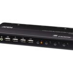 ATEN 4-PORT USB 4K HDMI KVMP SWITCH WITH USB PERIPHERAL SUPPORT