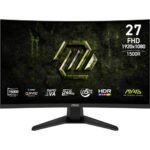 MSI MONITOR MAG 275CF X24. 27" RAPID VA CURVE 1500R. 1920x1080 . 240HZ. NEGRO