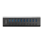 Lindy 43370 hub de interfaz USB 3.2 Gen 1 (3.1 Gen 1) Type-B 5000 Mbit/s Negro