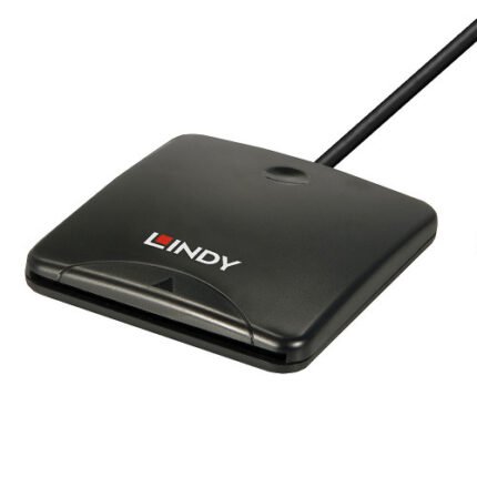 Lindy 43407 lector de tarjeta magnética USB Negro